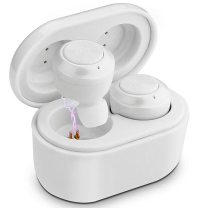 Bluetooth 5.0 Earphones with Magnetic Charging Box - Wireless - White