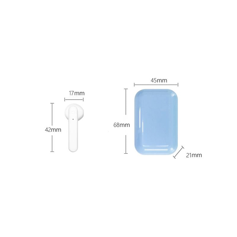Wireless Touch Earphones with Magnetic Charging Box - Bluetooth 5.0 - White