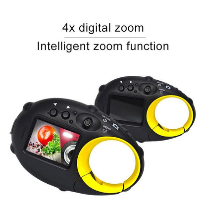 Mini Keychain Digital Camera for Kids - 5mp 1.5 Screen Gift - Yellow
