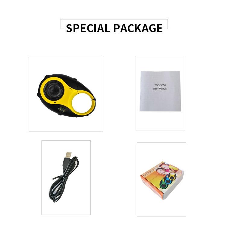 Mini Keychain Digital Camera for Kids - 5mp 1.5 Screen Gift - Yellow