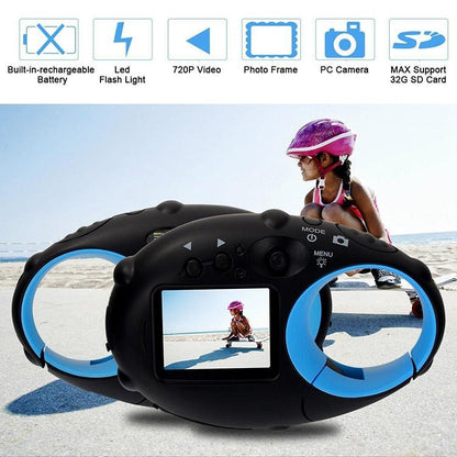 Mini Keychain Digital Camera for Kids - 5mp 1.5 Screen Gift - Yellow