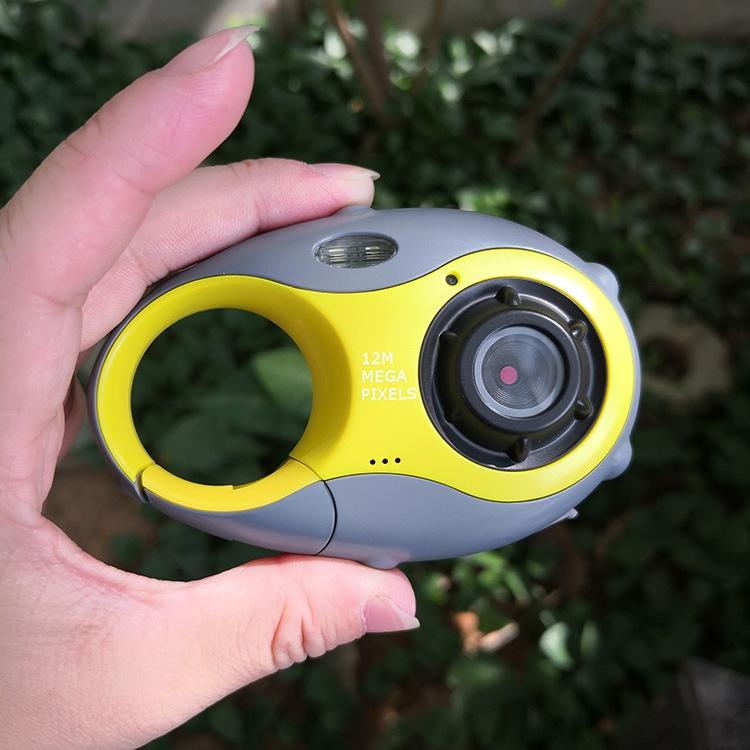 Mini Keychain Digital Camera for Kids - 5mp 1.5 Screen Gift - Yellow