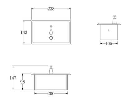 Recessed Mounted Soap Dispenser 1400 ML