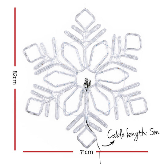 0.82M Christmas Lights 304 LED Snow Motif Light Decorations Jingle Jollys