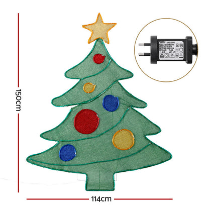 Jingle Jollys Christmas Lights 150cm Motif 220 LED Rope Light Outdoor Decoration